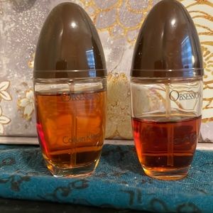 Obsession  perfume small used 2 bottles